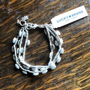 NWT Silver Lucky Brand bracelet